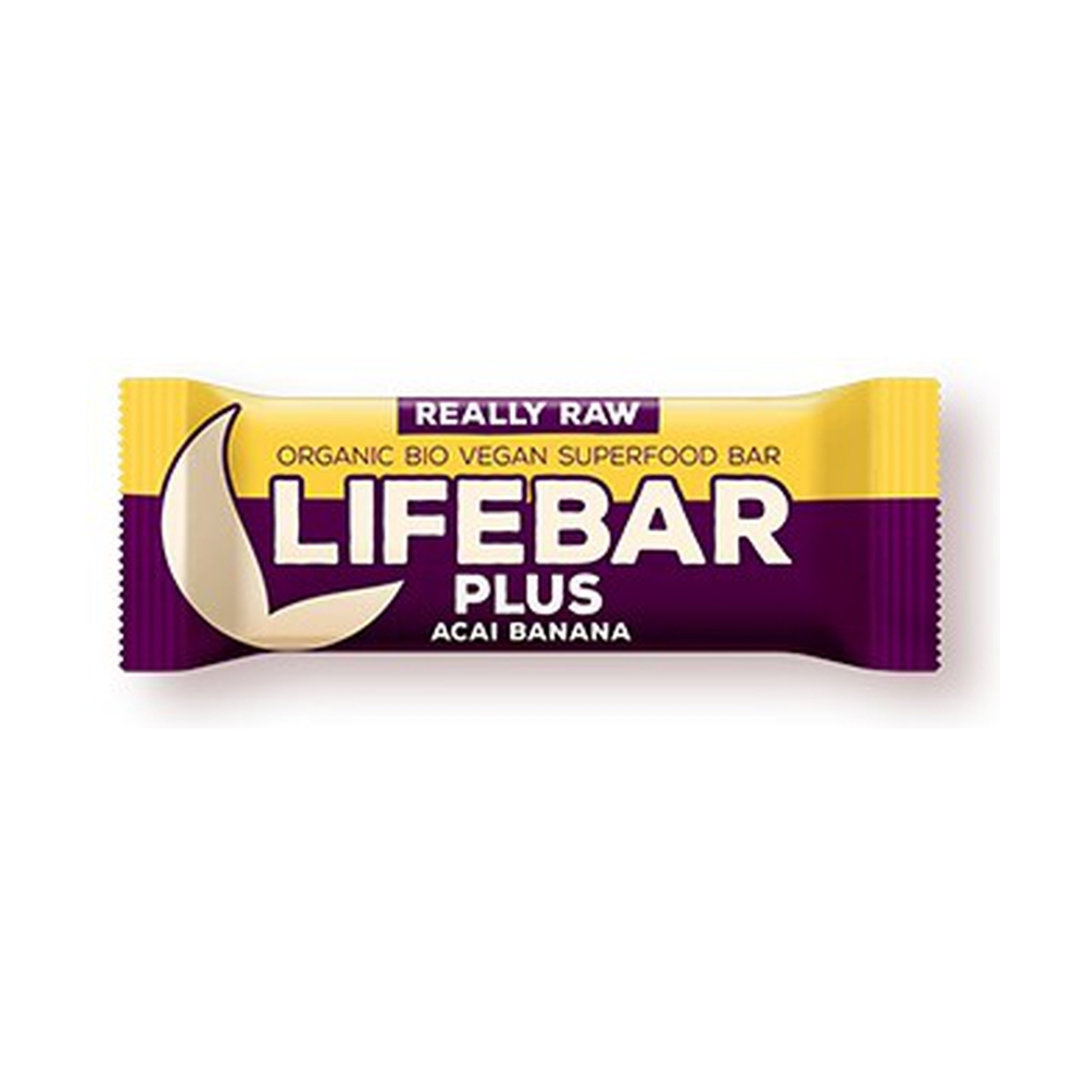 Lifefood - Lifebar Plus (saveur banane et açaí) 1 barre de 47g (Açai)