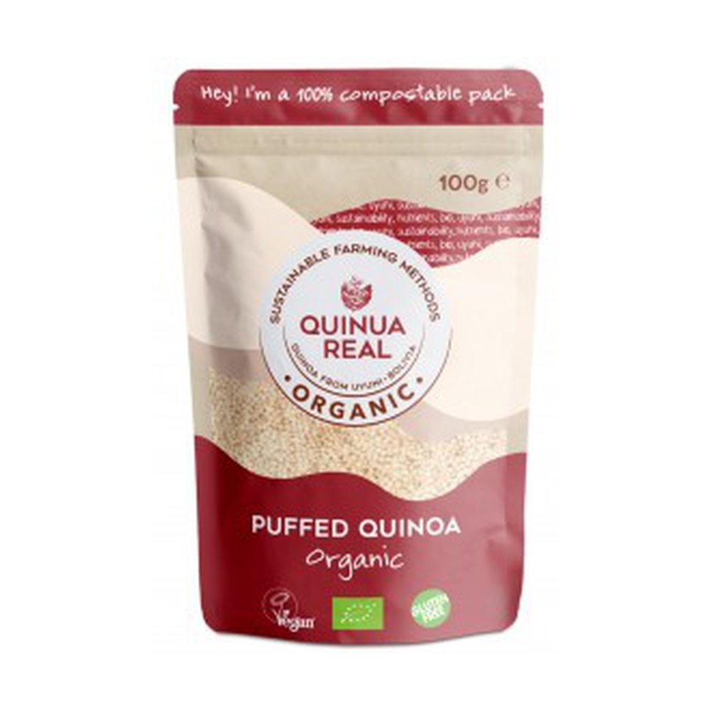 Quinua Real - Véritable quinoa soufflé biologique "pipocas" sans gluten 100 g