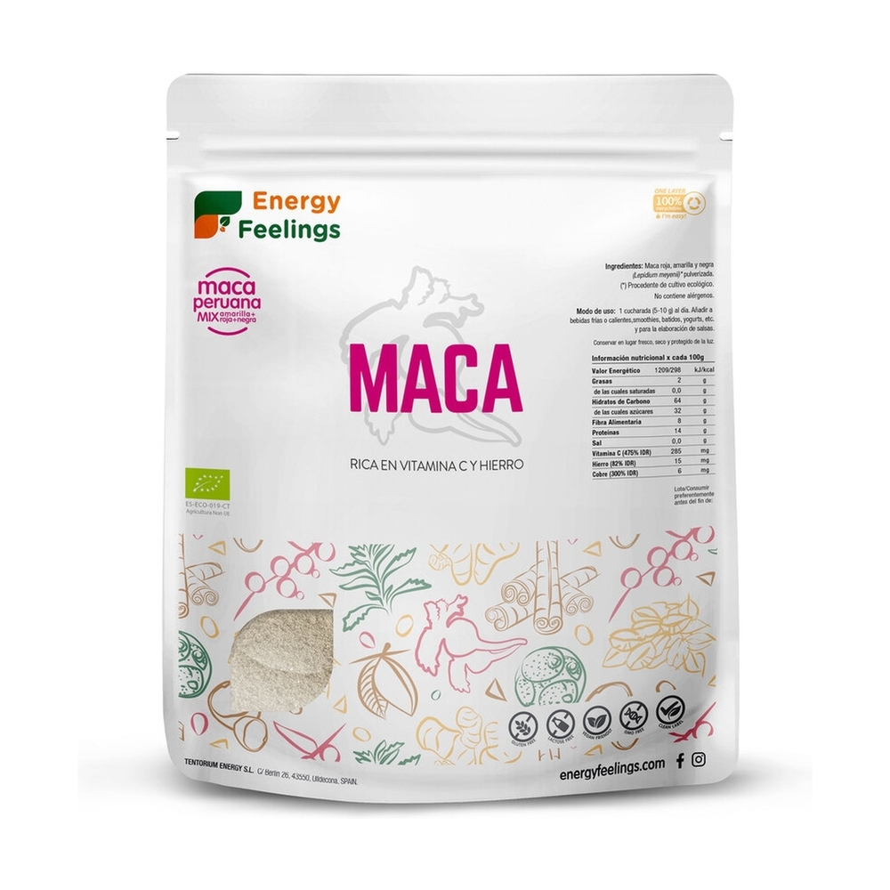 Energy Feelings - Maca Eco XXL Pack en Poudre 1 kg de poudre