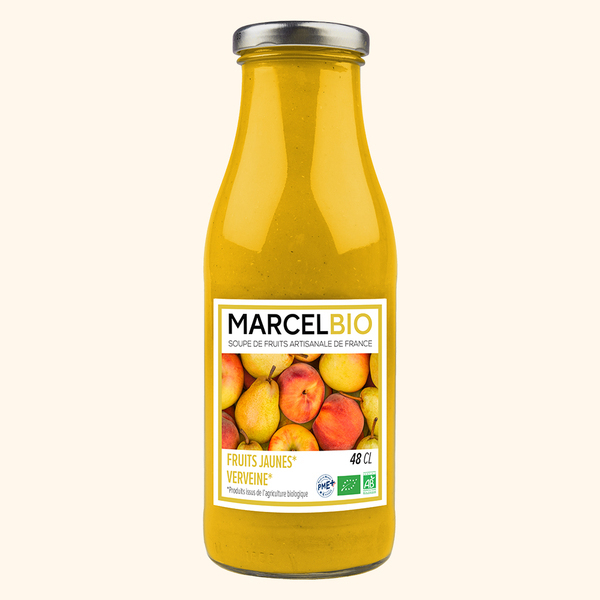 Marcel Bio - Soupe de fruits - Fruits jaunes verveine - 48cl
