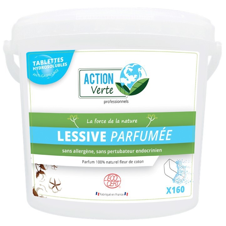 ACTION VERTE - Action verte tablettes lessive linge parfumées Ecocert