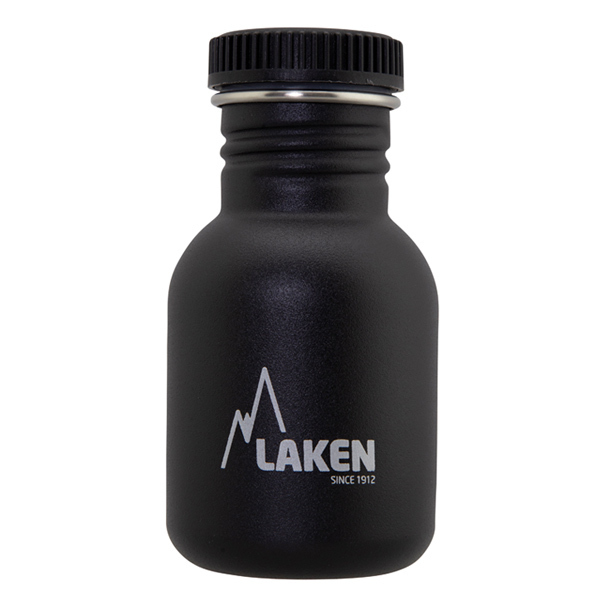 Laken - Petite gourde inox Noire 0,35L