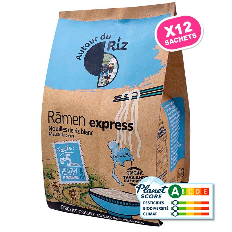 Autour du Riz - Ramen express de riz blanc - Colis 12 x 280 g