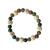 Bracelet Agate Multicolore Perles rondes 8 mm Perles bois 1 cm