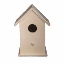 Rayher - Nichoir à oiseaux en bois forme maison 17 x 12,5 x 10 cm