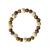 Bracelet Oeil de tigre Perles rondes 8 mm et Perles bois 1 cm