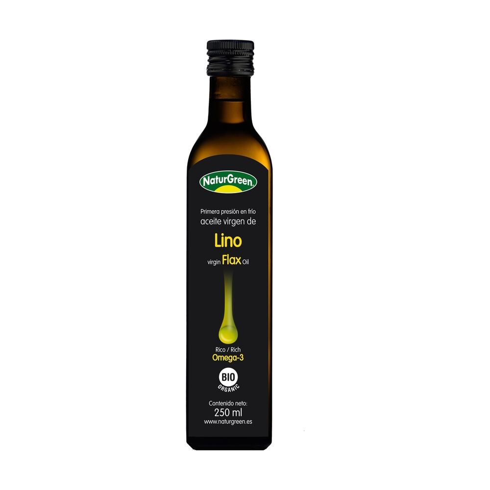 NaturGreen - Huile de lin 1ère presse à froid Bio 250 ml de huile