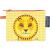 Porte monnaie Coq en Pâte jaune coton bio imprimé lion