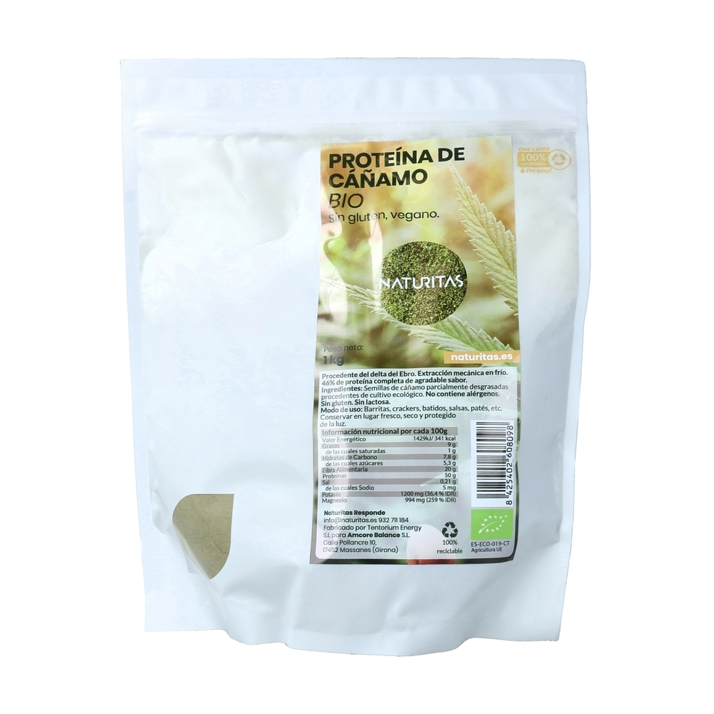 NATURITAS - Protéine de chanvre bio 1 kg