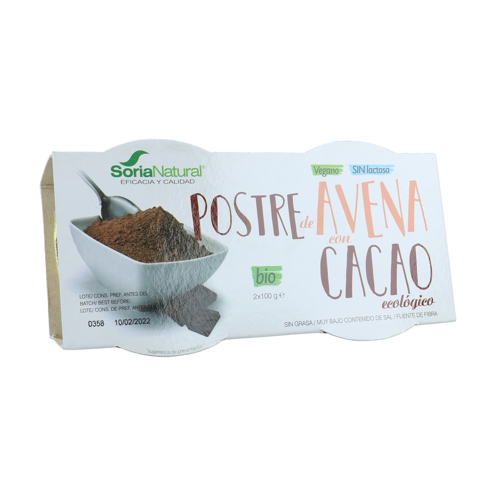 Soria Natural - Dessert à l'avoine et au cacao 100 g (Cacao)