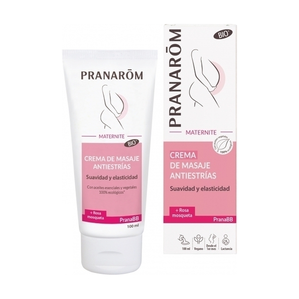 Pranarom - Crème de massage anti-vergetures - Maternité 100 ml de crème