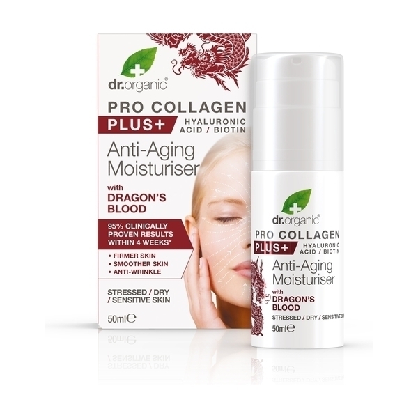 Dr. Organic - Pro Collagen Plus + Crème Anti-Âge au Sang de Dragon 50 ml
