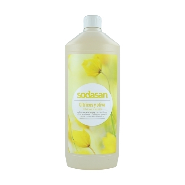 Sodasan - Savon pour les mains aux agrumes et aux olives 1 L