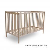 Europe & Nature - Lit bébé - 100% nature - 60*120 cm
