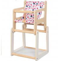 Goki - Chaise haute poupée avec table 2 en 1