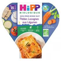 HiPP - Assiette petites lasagnes aux légumes 18M Mon Diner Bonne Nuit