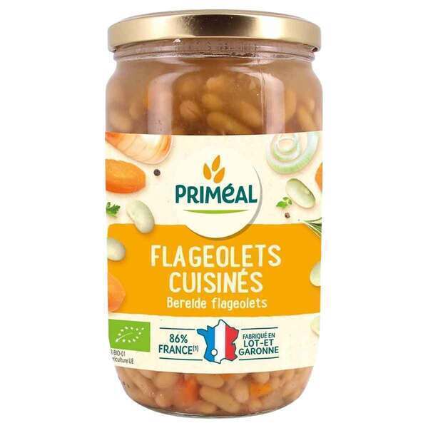 Priméal - Flageolets cuisinés 680g