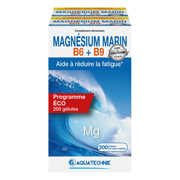 AQUATECHNIE - Magnésium Marin B6 + B9 200 gélules