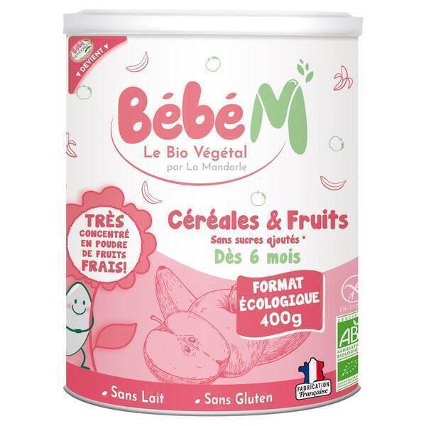 Bébé M - Céréales et fruits 400g - Dès 6 mois
