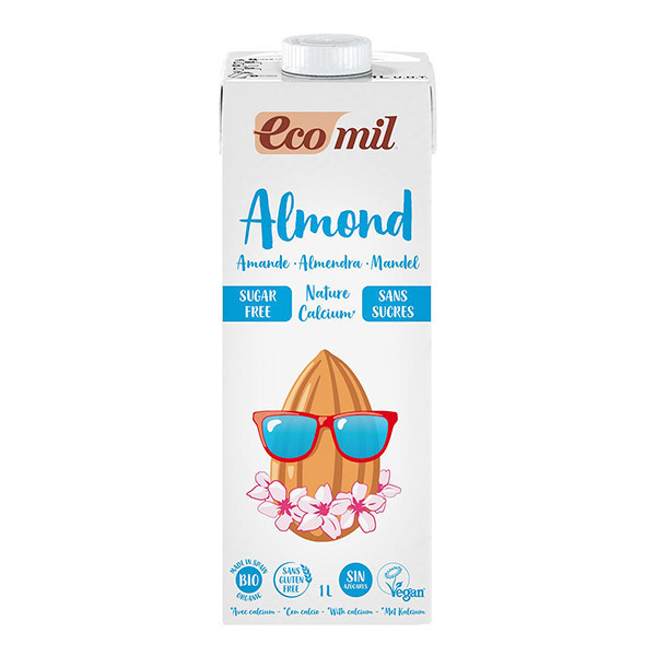 EcoMil - Lait amande calcium sans sucres 1L