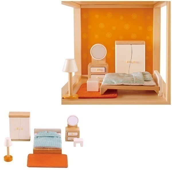 Hape - Chambre des parents - meubles maison de poupée