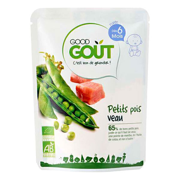 Good Gout - Petit pois au veau 190g - Dès 6 mois