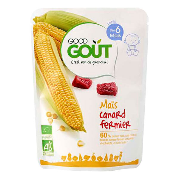 Good Gout - Petit plat maïs canard fermier 190g
