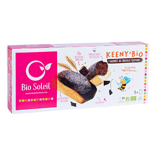 Bio Soleil - Keeny'Bio marbré au chocolat équitable x5