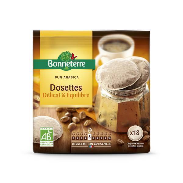 Bonneterre - Café Dosettes café Léger Pur Arabica 125g