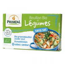 Priméal - Bouillon de légumes sans sel en cube 72g