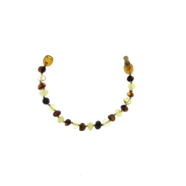 BalticWay - Bracelet billes en ambre mix clip BalticWay - Bracelet billes en ambre mix clip