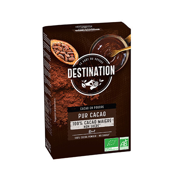 Destination - Pur cacao maigre en poudre 250g