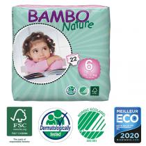 Bambo Nature - Pack de 6 paquets 44 couches T6 XL 16-30 kg
