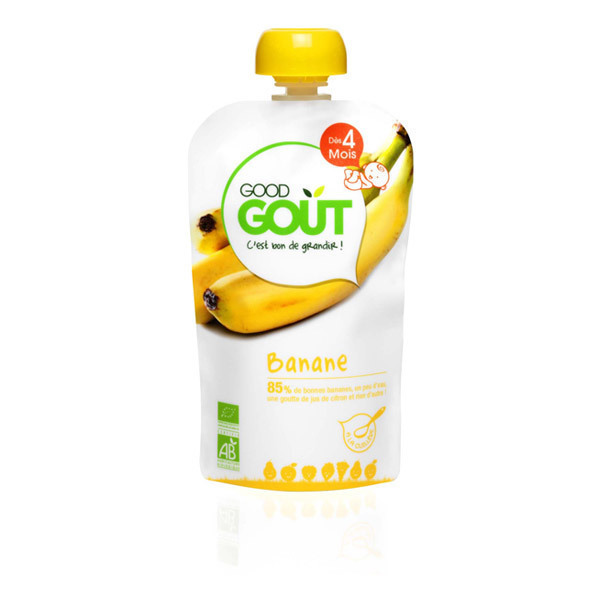 Good Gout - Lot 2 Gourdes Fruits - Banane 120g Good Gout - Lot 2 Gourdes Fruits - Banane 120g