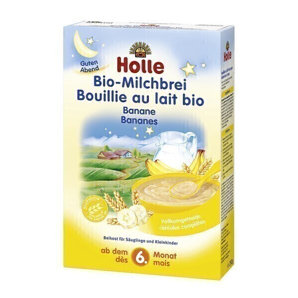 Holle - Bouillie au lait et aux bananes 250g Holle - Bouillie au lait et aux bananes 250g