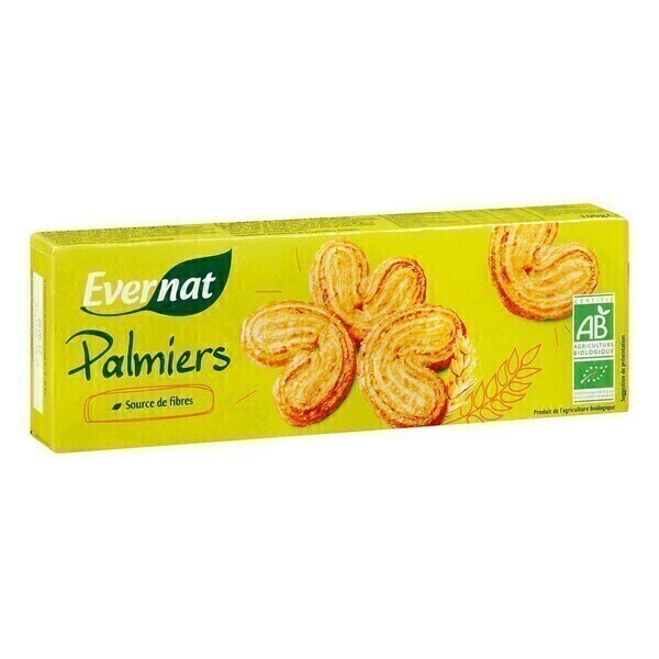 Evernat - Biscuits Palmiers 100g Evernat - Biscuits Palmiers 100g