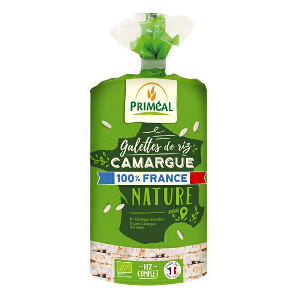 Priméal - Galettes riz de Camargue nature 100% France 130g