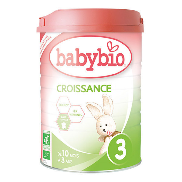 Babybio - Lot de 6 x Lait de Croissance 3 Bio dès 10 mois 900g Babybio - Lot de 6 x Lait de Croissance 3 Bio dès 10 mois 900g