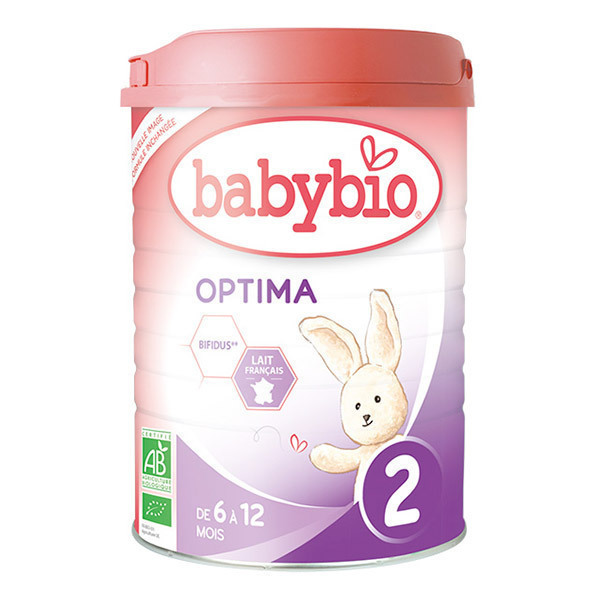 Babybio - Lot de 6 x Optima 2 lait de suite Bio de 6 à 12 mois 900g Babybio - Lot de 6 x Optima 2 lait de suite Bio de 6 à 12 mois 900g