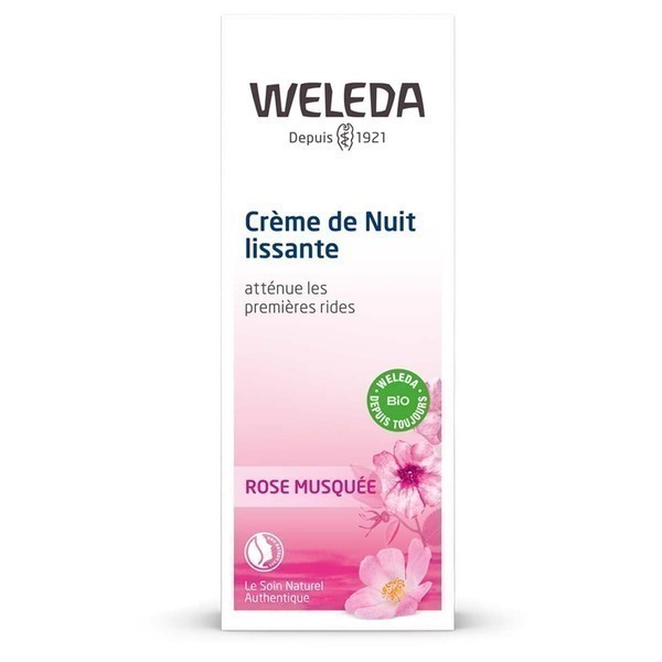 Weleda - Crème Nuit lissante Rose musquée 30ml