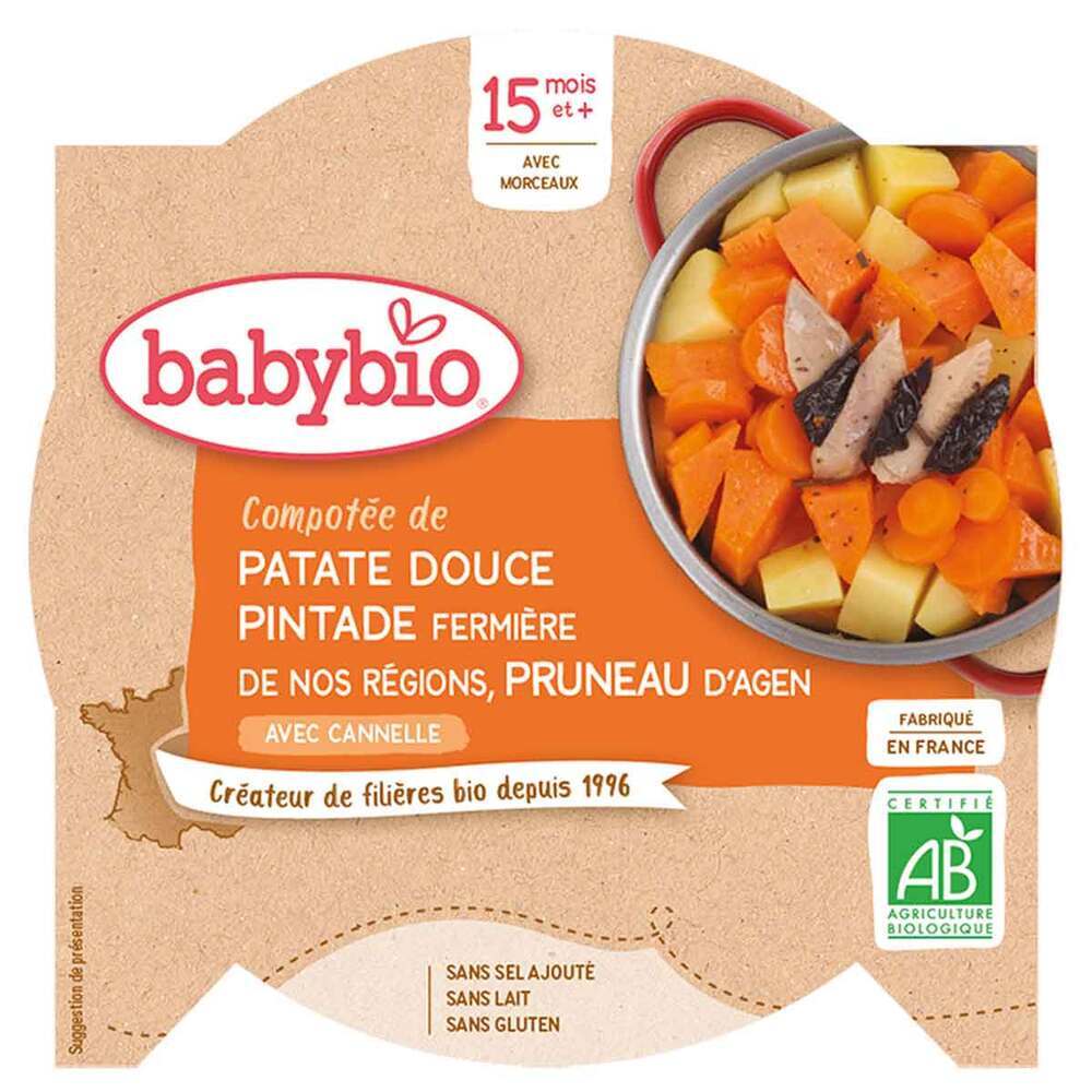 Babybio - Assiette Patate douce Pintade Pruneau - 260g