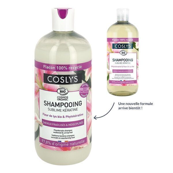 Coslys - Shampooing Kératine cheveux fragiles 500ml