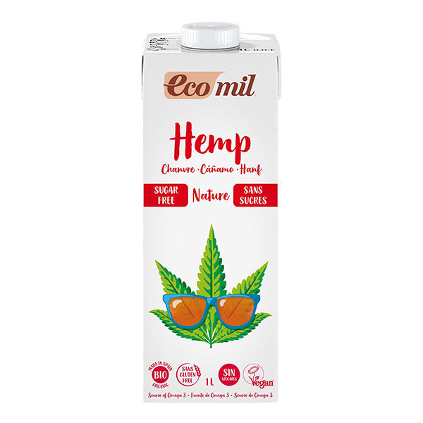 EcoMil - Boisson végétale au chanvre sans sucres 1L