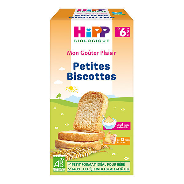 HiPP - Petites Biscottes dès 6 mois - Boîte de 100g HiPP - Petites Biscottes dès 6 mois - Boîte de 100g