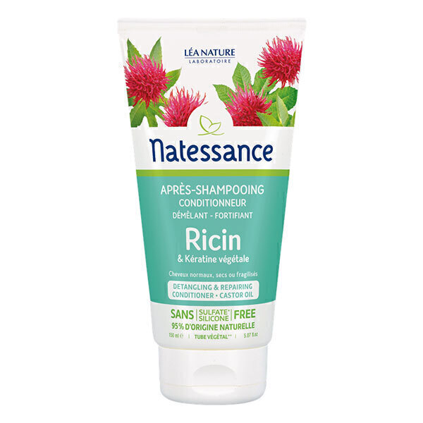 Natessance - Après-shampooing huile de ricin kératine 150ml