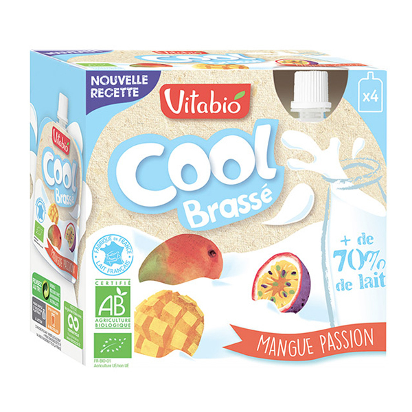 Vitabio - Cool brassé mangue passion - 4x85g Vitabio - Cool brassé mangue passion - 4x85g