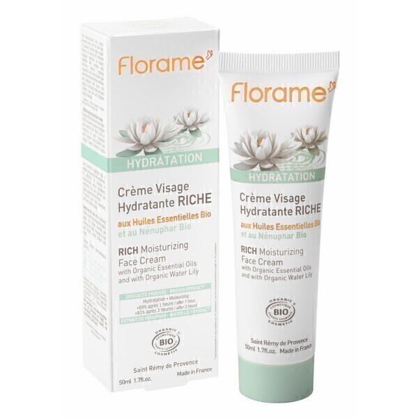 Florame - Crème hydratante visage riche - 50ml Florame - Crème hydratante visage riche - 50ml