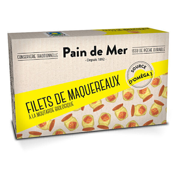 Pain de Mer - Filet de maquereaux à la moutarde 120g/90g