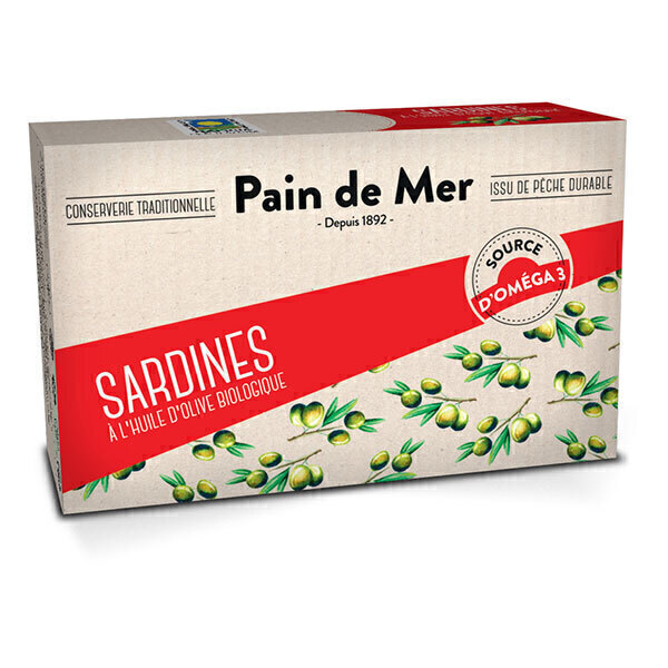 Pain de Mer - Sardines à l'huile d'olive 120g/90g