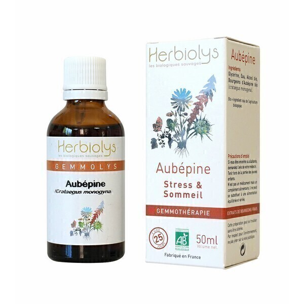 Herbiolys - Aubépine Extrait de Plantes Fraîche BIO 50mL